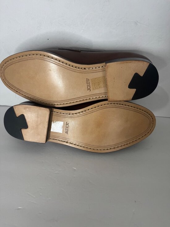 New J. CREW Classic Leather Penny Loafers Burnished Brown Size 11.5 $198 BW677 main image 5
